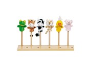 Nuket, pehmolelut ja oheistarvikkeet - Goki Plush Finger Puppet Animal 6pcs. - 15418