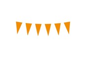 Lelut - Boland Paper Flag Line Orange 10mtr. - 61814