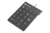 Näppäimistöt - Natec Goby 2 - keypad - black - Numeroryhmän - Musta - NKL-2022