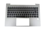 Näppäimistöt - HP - notebook replacement keyboard - Nordic - with top cover - Kannettavan tietokoneen näppäimistö – vaihtoon - Pohjoismainen - Hopea - M23769-DH1