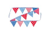 Lelut - Goki Cotton Bunting Blue/Red - 60768