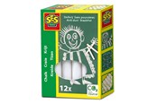 Luovat leikit - SES Creative Chalk - White 12 pcs. - 00200