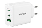 Puhelin - Adapterit & Laturit - j5create 65W GaN 3-Port Charger - JUP3365E-EN