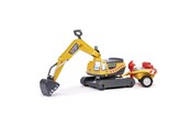 Tasapainopyörät, potkuautot ja potkulaudat - Falk Excavator Super Builder with Trailer - 808-092