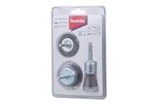 Pistosahat - Makita Wire Brush Set - for steel paint rust coating - 3 pieces - D-66070