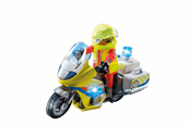 Hahmot - Playmobil Ensiapulääkärin moottoripyörä vilkkuvalolla - 71205