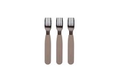 Vauvatarvikkeet - Filibabba Silikone gafler 3-pak - Warm Grey - FI-02263