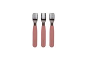 Vauvatarvikkeet - Filibabba Silikone gafler 3-pak - Rose - FI-02265
