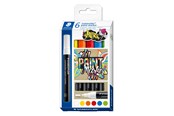 Kirjoitus- ja piirustustarvikkeet - Staedtler Paint marker Lumocolor 2.4mm 6pcs - 349 C6