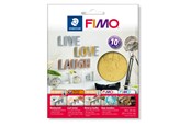 Harrastustarvikkeet - Staedtler Accessory FIMO Leaf metal gold 10pc - 8781-11