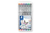 Kirjoitus- ja piirustustarvikkeet - Staedtler Fineliner pigment lin. 0.3mm 6 col. - 30803-SSB6