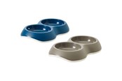 Koirat - Savic Delice 2x0.2 L Double Feeding Bowl Assorted Colours - H2034