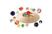 Puulelut - Goki Wooden Marble Pot with Marbles - 63947