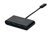 USB hub - Kensington CH1200 USB-C® 10Gbps 4-Port Hub keskitin USB hub - 4 porttia - Musta - K33616WW