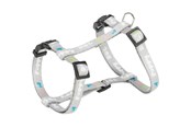 Koirat - Trixie Junior Puppy H-Harness with Lead M-L: 27-45cm/10mm 2m. light grey - TX15350