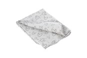 Koirat - Dogman Fleece Blanket Heart Grey 100x70cm - 810506