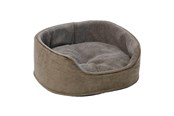 Koirat - Dogman Sherpa Koiranpeti Korkeat Reunat Ruskea Medium 60x48x23cm - 805085