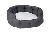 Koirat - Dogman Pet Bed Classy Memory Foam Oval Grey Large 74x70x32cm - 805666