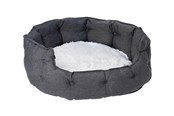 Koirat - Dogman Pet Bed Classy Memory Foam Oval Grey XL 84x80x34cm - 805667
