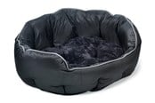 Koirat - Dogman Bed Buddy Oval Black XL 90x70x26cm - 805762
