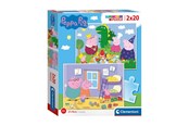 Palapelit - Clementoni Puzzle Peppa Pig 2x20st. Lattia - 24778