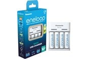 Akut ja Paristot - Panasonic eneloop Basic BQ-CC61 battery charger - 4 x AA type - NiMH - K-KJ61MCD40USB