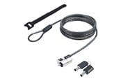 Järjestelmän lisävarusteet - StarTech.com Nano Laptop Cable Lock 6ft (2m) Anti-Theft Keyed Lock Security Cable Locks Nano Slot Computers - NANOK-LAPTOP-LOCK