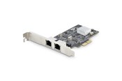 Verkkokortit (verkkosovittimet, tulostuspalvelimet jne.) - StarTech.com 2-Port 2.5Gbps NBASE-T PCIe Network Card Intel I225-V Dual-Port Computer Network Card Multi-Gigabit NIC PCI Express Server LAN Card Desktop Ethernet Interface - PR22GI-NETWORK-CARD