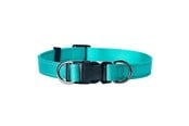 Koirat - Dogman Nylon Koiran Kaulapanta Iris Turkoosi Pieni 10mmx22-35cm - 123012