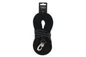 Koirat - Dogman Iris Kudottu Jälkiliina Karabiinihaalla Musta 20mm 15m - 224007