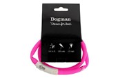 Koirat - Dogman LED-valopanta silikoni roosa - 260604