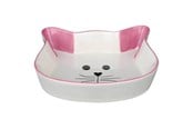Kissat - Trixie Ceramic Bowl cat face 0.25 l/12 cm assorted colours - TX24494