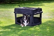 Koirat - Dogman Milou Canvas Crate Black Small 49.5x34.5x35cm - 375600