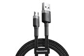 USB kaapelit - Baseus Cafule Micro USB cable 1.5A 2m (Gray + Black - CAMKLF-CG1