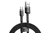 USB kaapelit - Baseus Cafule cable USB-C 3A 0.5m (Gray+Black) - CATKLF-AG1