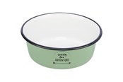 Koirat - Trixie Bowl enamel/stainless steel 1.9 l/ø 21 cm green - TX25213