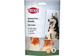 Koirat - Trixie Denta Fun Kanaan kääritty Raakanahkasolmu 11cm (2-Pack) 70g - TX31322