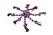 Koirat - Trixie Rope Toy with Woven-in Ball ø 7 cm assorted colours - TX32650