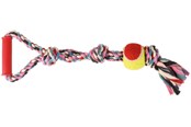 Koirat - Trixie Playing Rope with Tennis Ball ø6/50cm assorted colours - TX3280