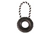 Koirat - Trixie Dog Toy Tire on a Rope ø 15/31 cm black - TX33702