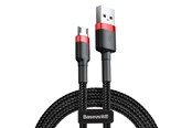 USB kaapelit - Baseus Cafule Micro USB cable 1.5A 2m (Red+Black) - CAMKLF-C91