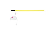 Kissat - Trixie Playing Rod with Mouse 100cm assorted colours - TX4103