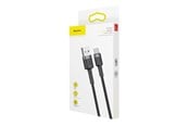 USB kaapelit - Baseus Cafule cable USB-C 3A 1m (Gray+Black) - CATKLF-BG1