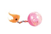 Kissat - Trixie Set of Rattling Balls with Tails ø 4 cm assorted colours - TX4165