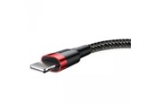 USB kaapelit - Baseus Cafule USB Lightning Cable 1.5A 2m (Black+Red) - CALKLF-C19