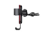 Puhelin - Adapterit & Laturit - Baseus Metal Age Gravitational Holder for CD slot (Black) - SUYL-J01