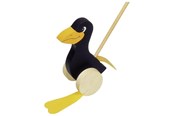 Vauva- ja taaperolelut - Goki Wooden Push Figure Raven - 54997