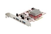 Ohjainkortit - StarTech.com 4-Port USB PCIe Card 10Gbps USB PCI Express Expansion Card w/ 2 Controllers 2x USB-C & 2x USB-A ports (USB 3.2/3.1 Gen 2) USB/USB-C PCI-e Card Full Profile Brackets - PEXUSB312A2C2V