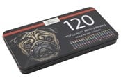 Askartelu- ja taidetarvikkeet - Nassau Colored pencils 120 pcs. in metal box - AR0215/GE