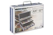 Askartelu- ja taidetarvikkeet - Nassau Art Set. 140 pieces in metal case.37.5*29 - AR0969/GE